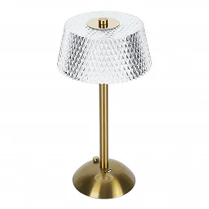 Настольная лампа Crystal Беспроводная Хрустальная Сенсорная 3 цвета Акумуляторная synthetic.ua - Фото 1