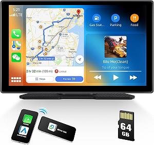Автомагнітола CAMECHO A3409 / 9" / Сенсорна / Apple CarPlay / Android Auto / Wi-Fi / Bluetooth / AUX / USB / GPS / TF Card / Type-C - Фото 1