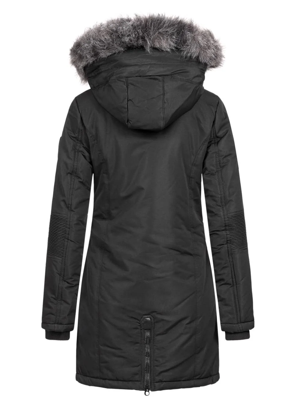 Жіноча зимова парка Geographical Norway Coracle / Coraly XL з хутряним капюшоном, фото №5