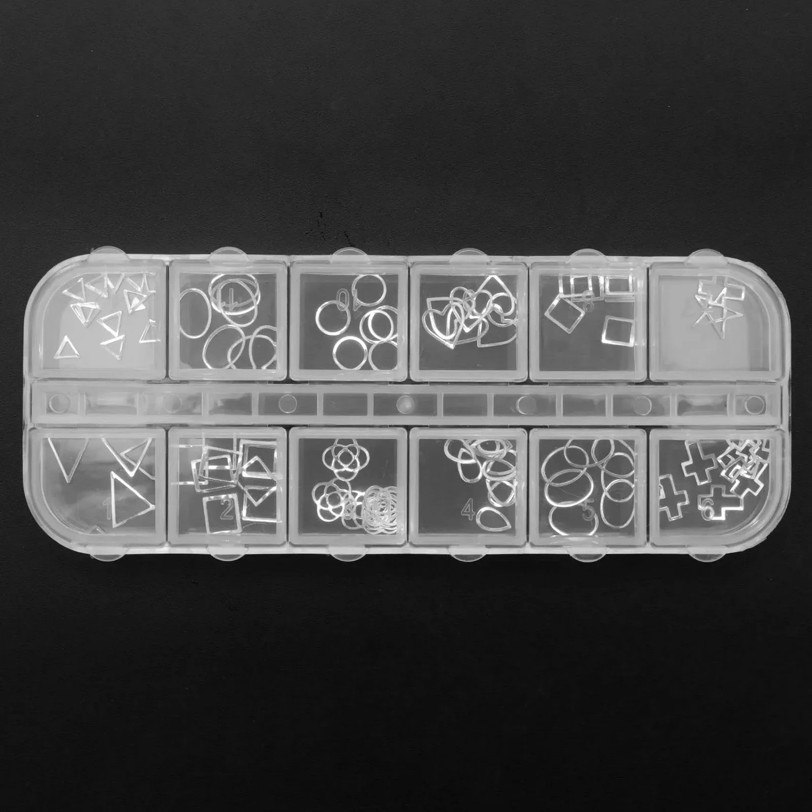 Стразы Booso 3D инструмент для маникюра 8# серебряный, фото №2