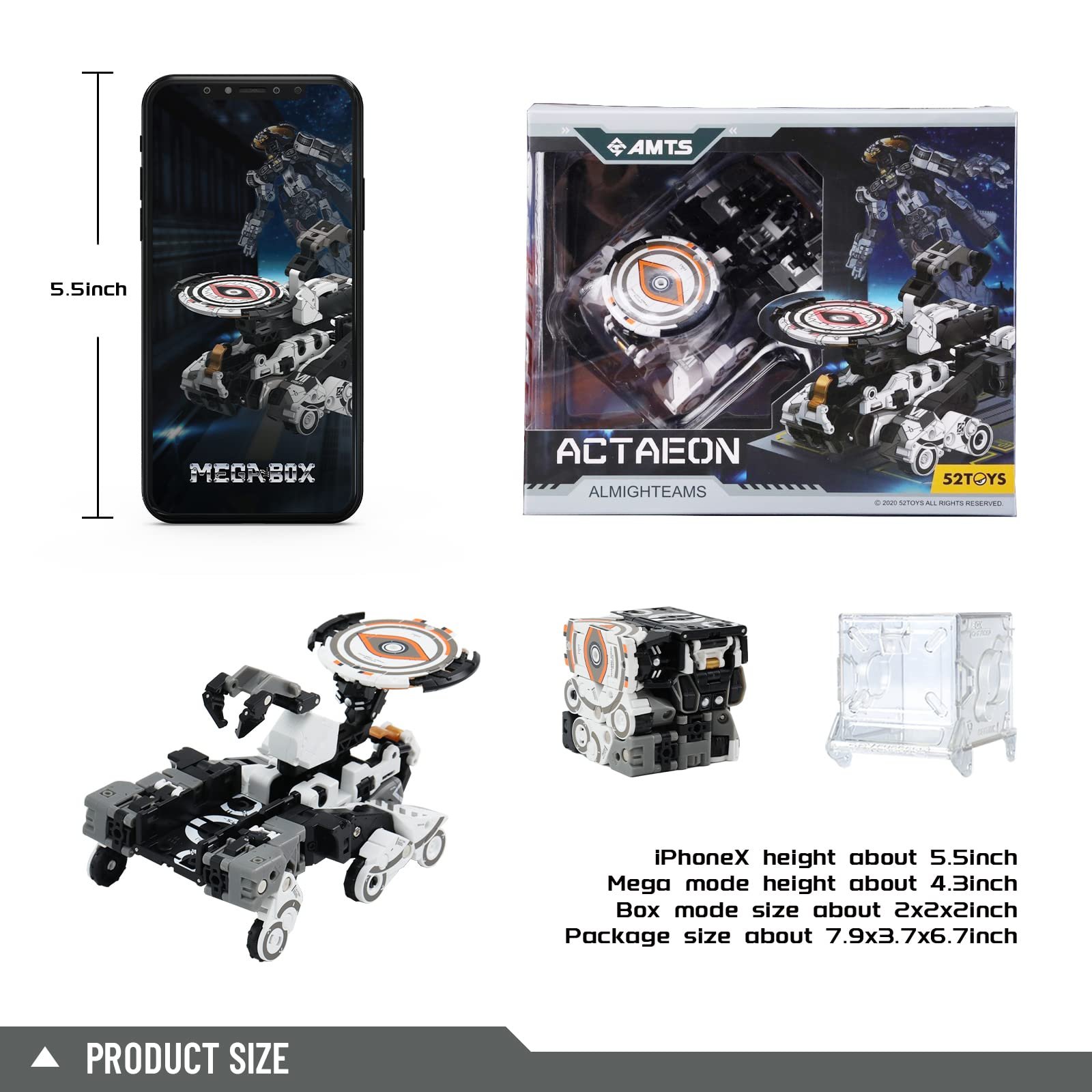 Трансформер 52TOYS Megabox Series ACTAEON, Разноцветный, фото №5