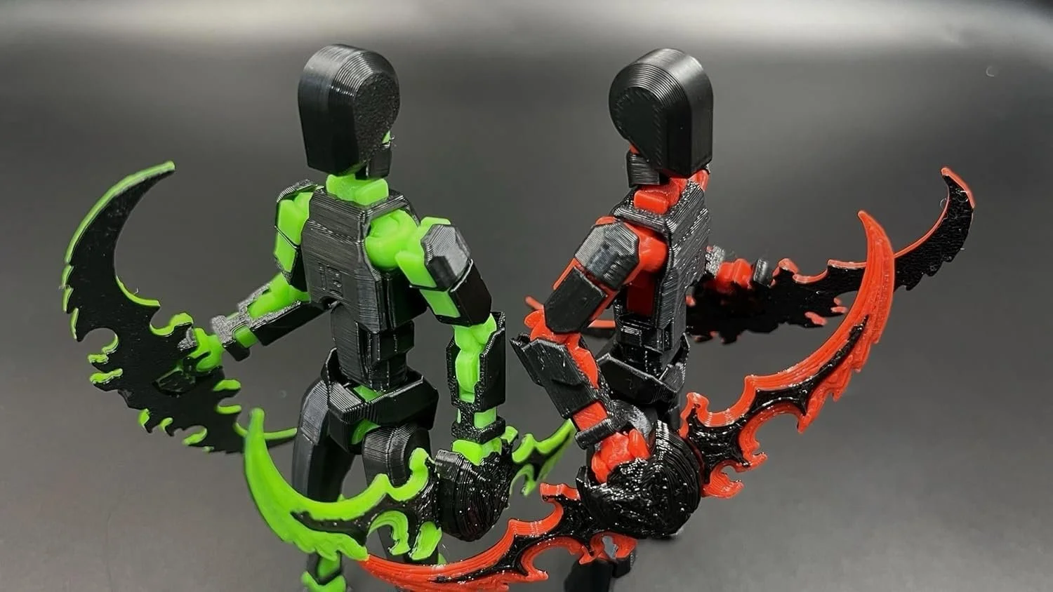 Набор экшн-фигур T13 Titan 13 Dummy 13 Lucky Mobile Robot Nova T-13 3D-печатный многошарнирный Черный, красный, зеленый, фото №6