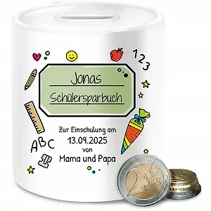 Скарбничка Перший день у школі з принтом для хлопчиків та дівчаток - Фото 1