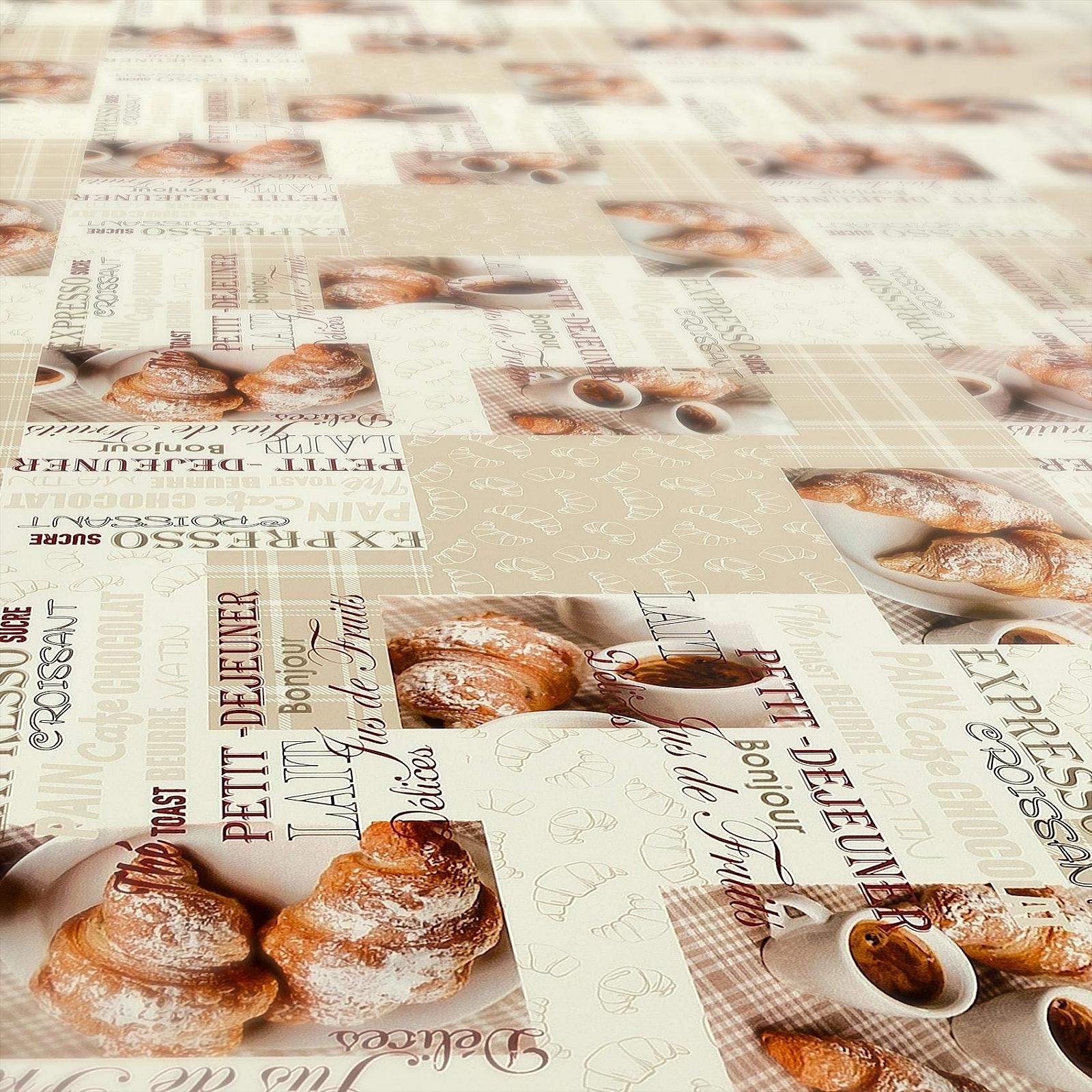 Скатертина-клейонка ANRO Coffee Espresso PVC Wax Tablecloth, фото №3