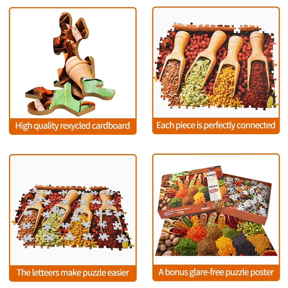 Пазл HUADADA Colourful Spices 1000 елементів, фото №3