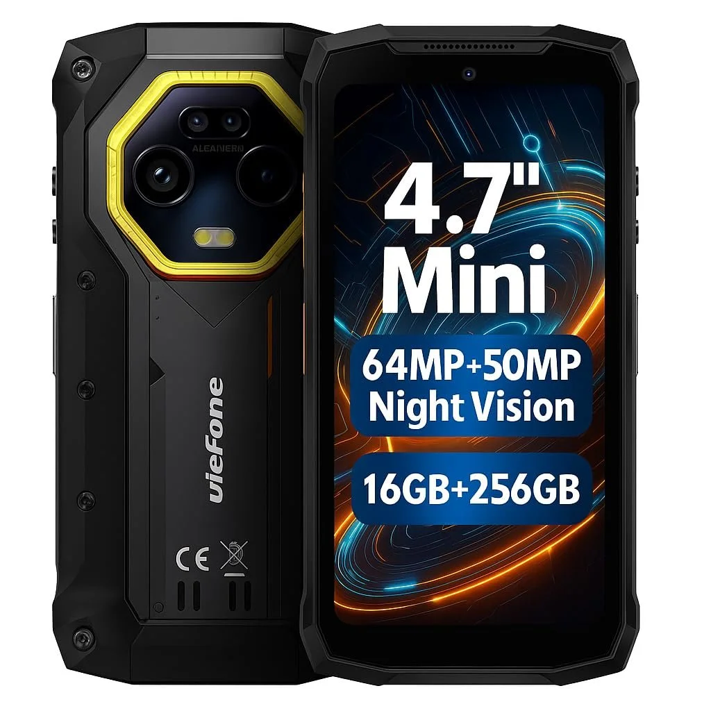 Смартфон Ulefone Armor Mini 20 4G Helio G99 16GB 256GB 6200mAh 64MP 4.7" 90Hz Android 14 NFC, фото №1 Смартфон Ulefone Armor Mini 20 4G Helio G99 16GB 256GB 6200mAh 64MP 4.7" 90Hz Android 14 NFC, фото №1