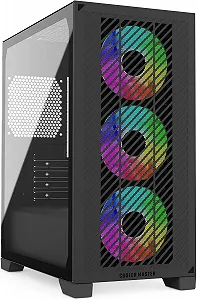 Корпус Cooler Master Elite 301 ARGB Black / Mini Tower / Micro-ATX / 3x120mm ARGB / Glass / USB Type-C synthetic.ua - Фото 1