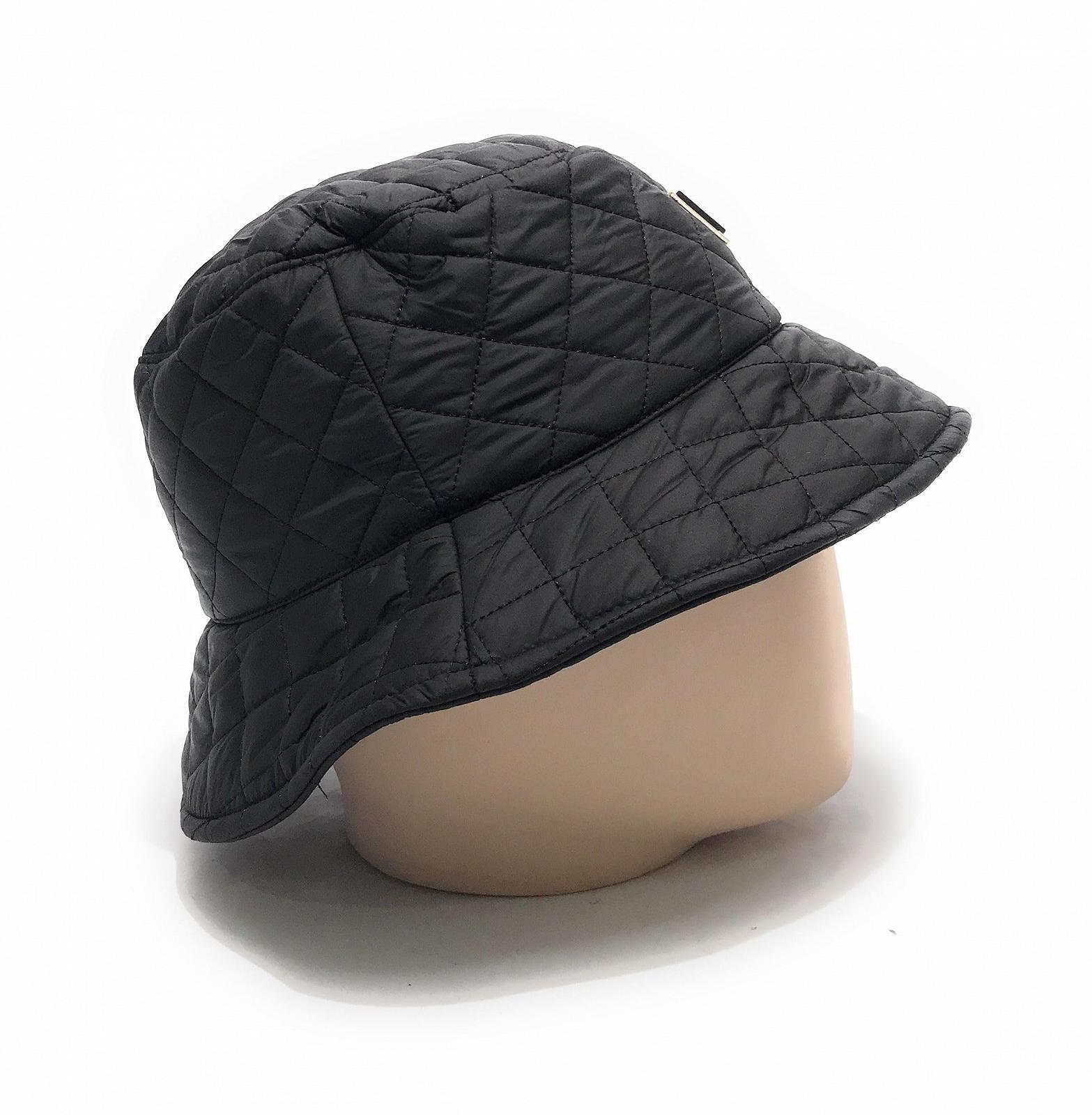 Капелюх клош стьобаний Guess rain hat black C25GU60 AW5193POL01 M, фото №3