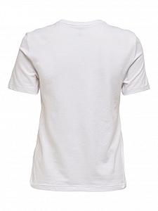 Футболка ONLKITA REG COLLEGE TOP BOX JRS 15249486-Bright -Print:BROOKLYN ONLY Білий S synthetic.ua - Фото 1
