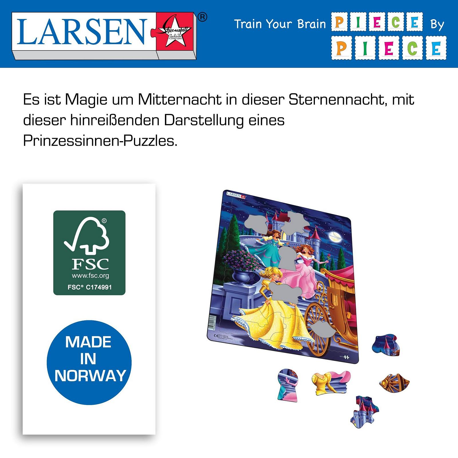 Пазл Larsen US5 Princesses 35 деталей, фото №5