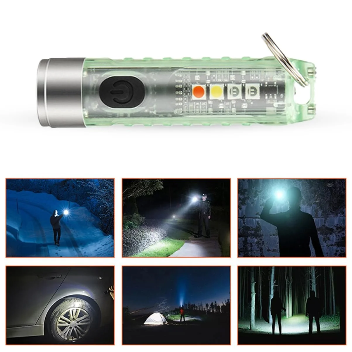 Фонарик-брелок Yardwe, 2 шт., фото №8 Фонарик-брелок Yardwe, 2 шт., фото №8