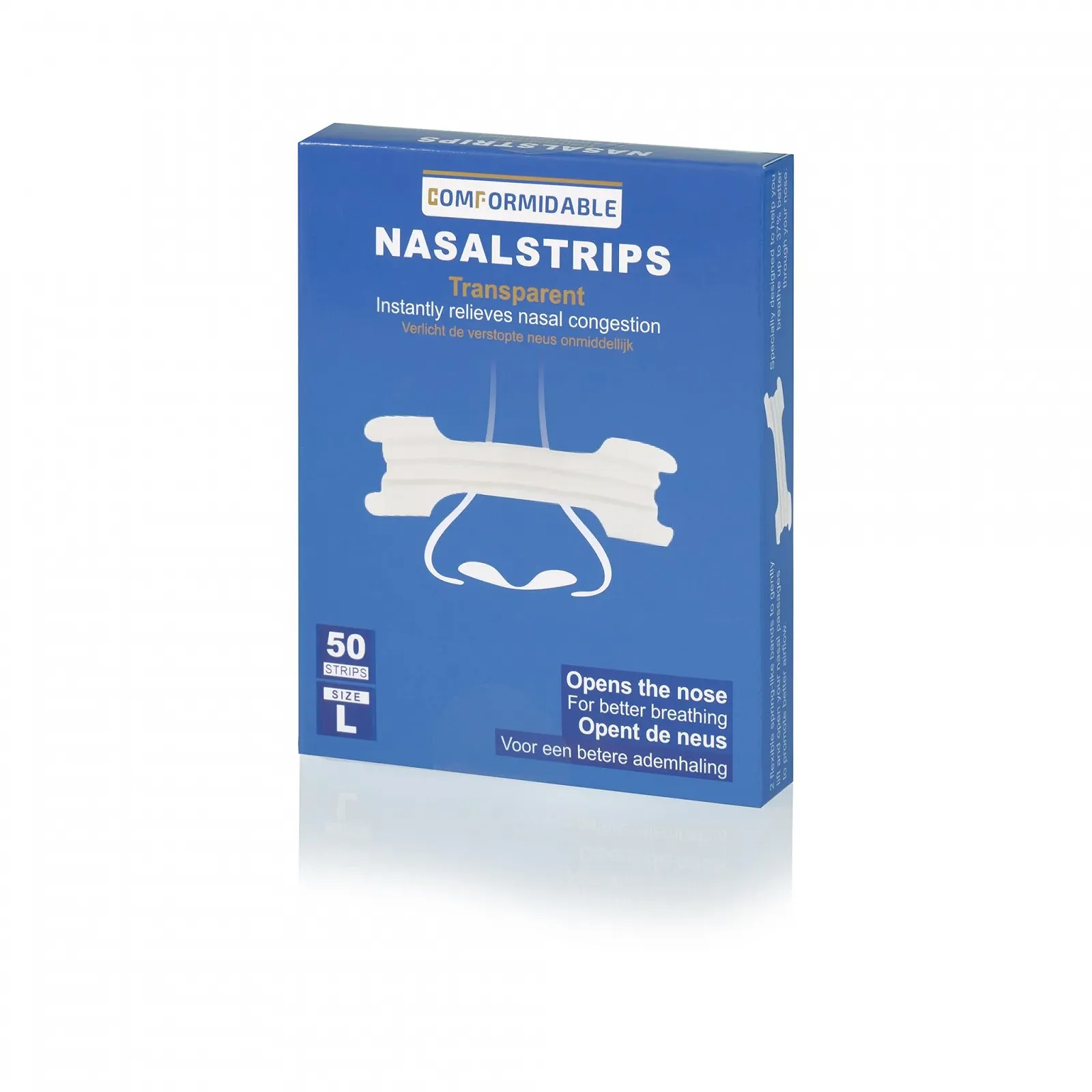 Пластыри на нос против храпа и для спорта Extra Strong (50 шт, прозрачные), фото №1 Пластыри на нос против храпа и для спорта Extra Strong (50 шт, прозрачные), фото №1