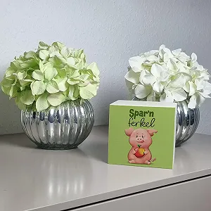 Скарбничка дерев'яна Порося Sparferkel з принтом synthetic.ua - Фото 1