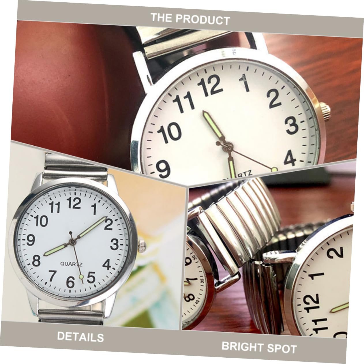 Женские часы WRITWAA Кварцевые наручные серебристые - 2 шт., фото №5