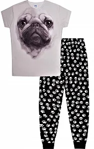 Піжама ThePyjamaFactory Pug 3D Paws Довга - Фото 1