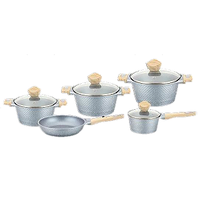 Набор кастрюль Benson BN-339 Чешуя светлый - Фото 1