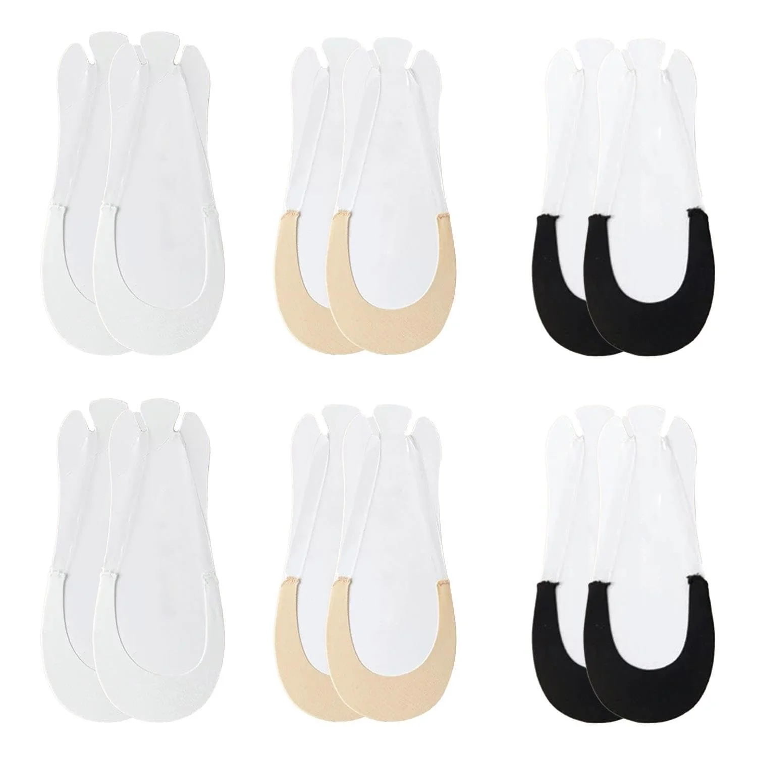 Балетні шкарпетки, 6 пар, танцювальні шкарпетки з підв'язками, фото №1