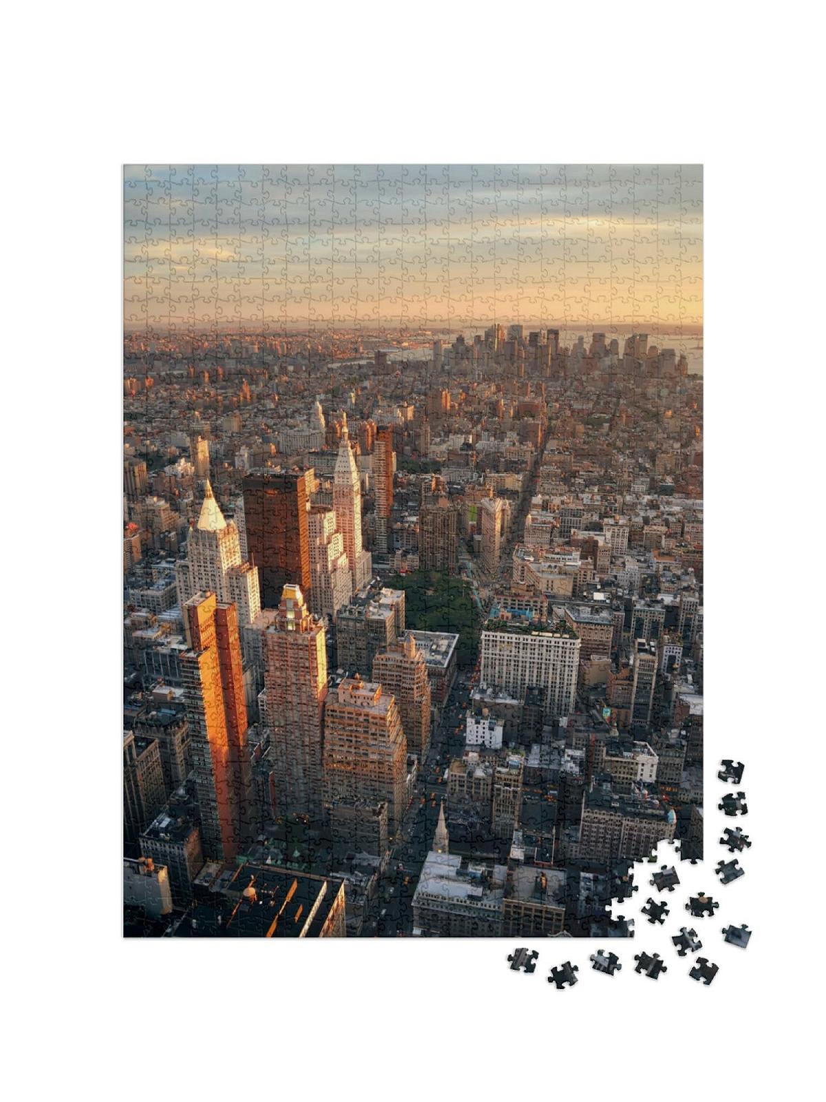 Пазл puzzleYOU Collection USA Закат над Нью-Йорком 1000 элементов, фото №2