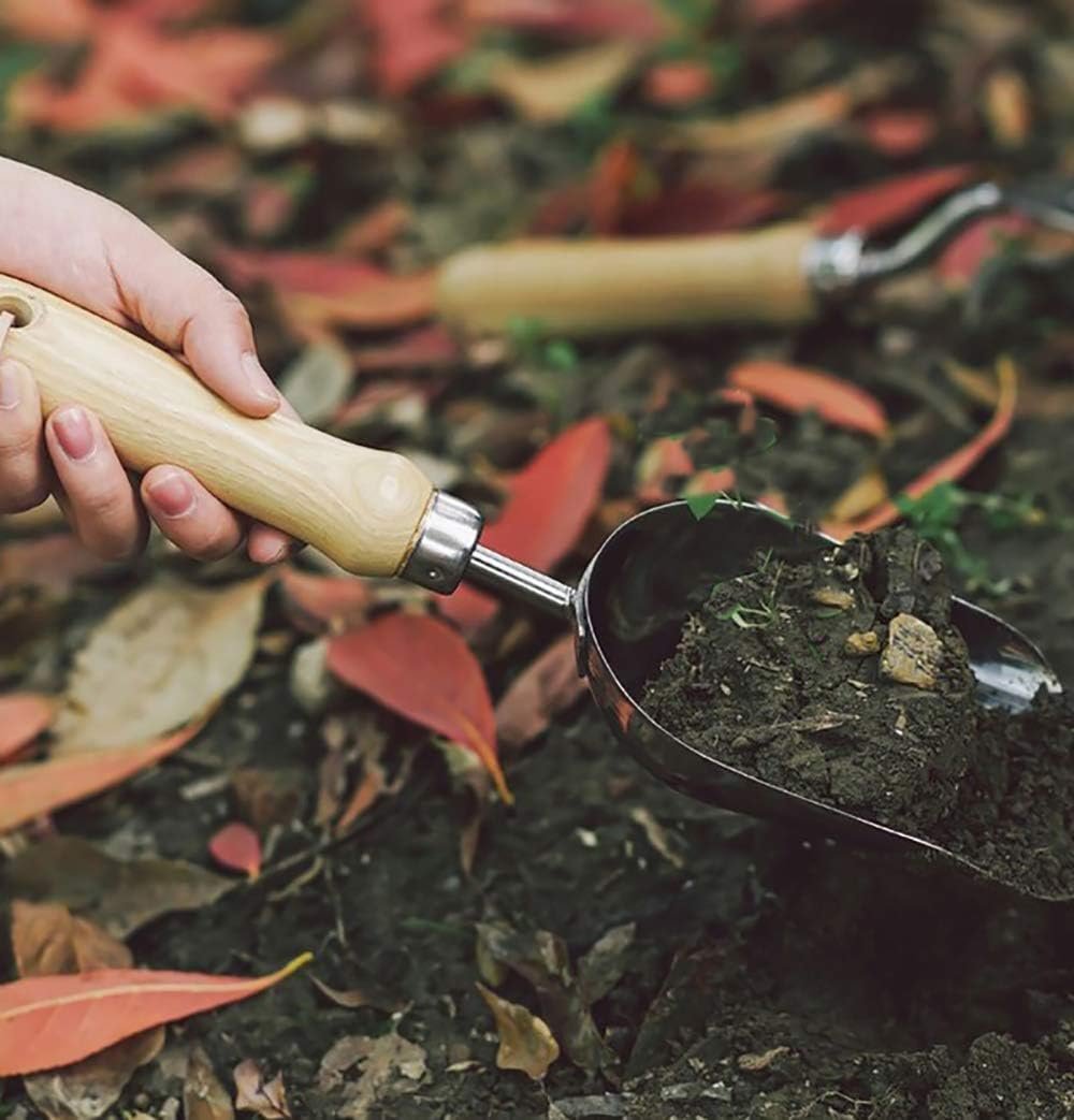 Лопата совковая WDAOcheng для компоста, Садовый Лопата совковая из нержавеющей стали, Лопата совковая для почвы, Корм для удобрений, фото №3