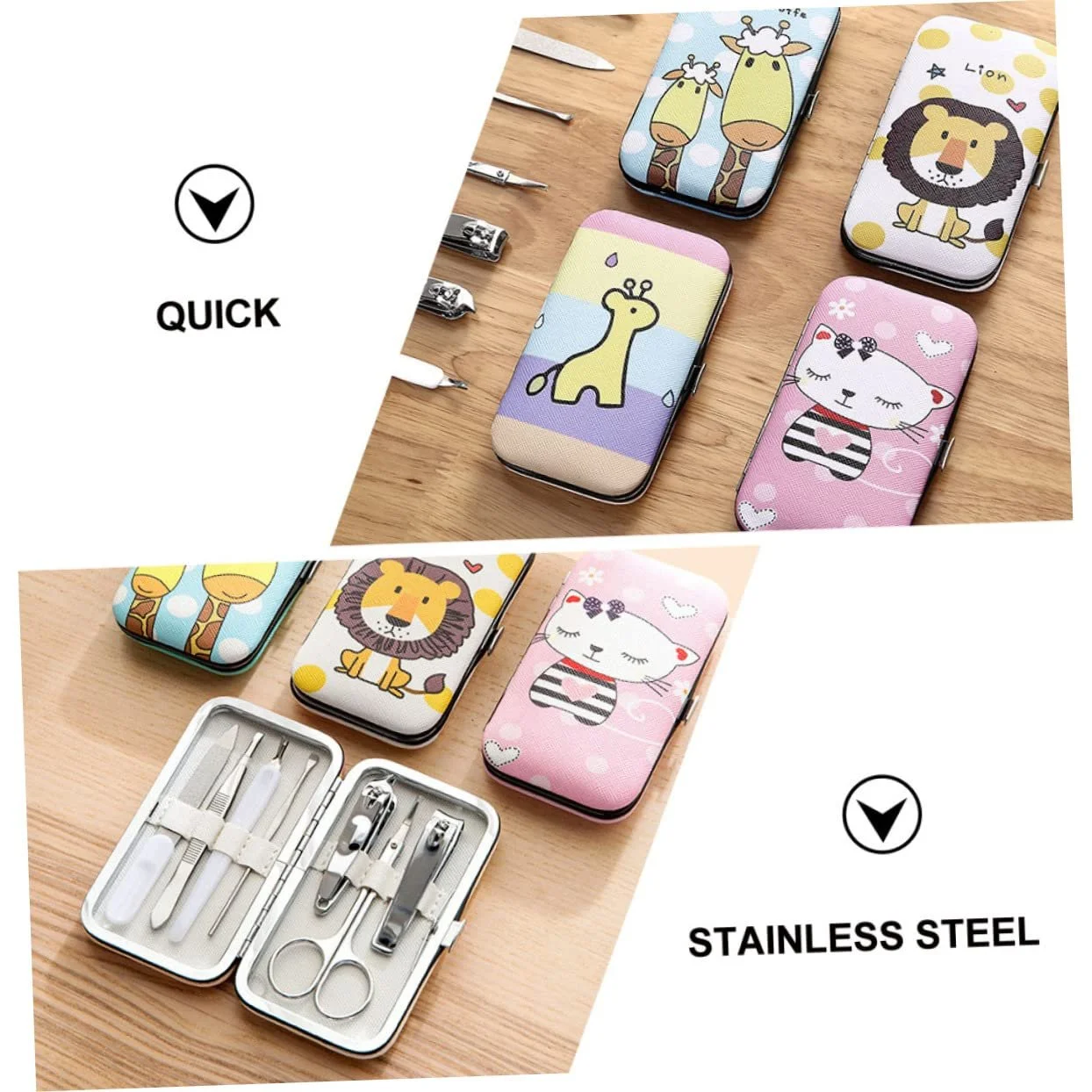 Набор для ухода за ногтями PACKOVE, 2 шт., с кусачками и ножницами, кожаный чехол, фото №5 Набор для ухода за ногтями PACKOVE, 2 шт., с кусачками и ножницами, кожаный чехол, фото №5