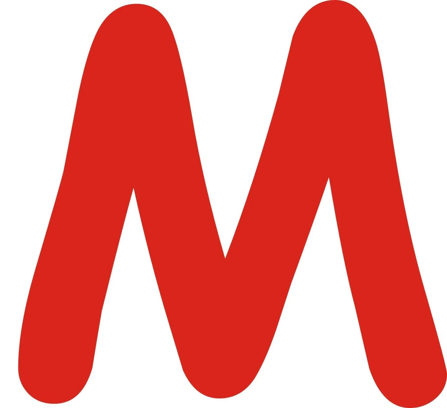 Наклейка Kleckerliese Alphabet Letters M 14 см самоклеюча Червона, фото №1