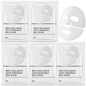 Купить Маска для лица VEROA Pack of 5 Organic Collagen Boosting Overnight Sheet Mask - против морщин и для упругости, глубокое увлажнение, ночная маска с коллагеном - нежная формула для всех типов кожи - Фото 1 Маска для лица VEROA Pack of 5 Organic Collagen Boosting Overnight Sheet Mask - против морщин и для упругости, глубокое увлажнение, ночная маска с коллагеном - нежная формула для всех типов кожи - Фото 1