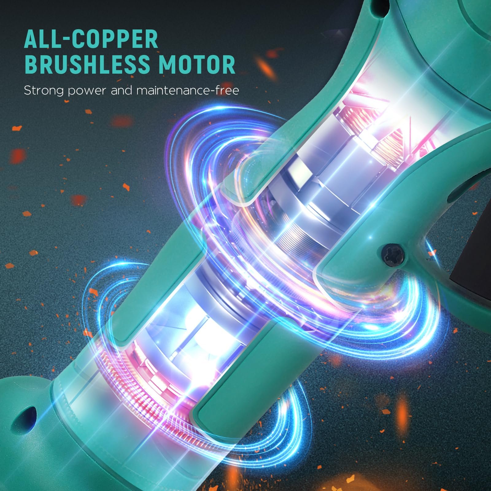 Електричний секатор Акумуляторний Professional Сумісний з Makita 21 V батареєю, Макс. 30 мм Діаметр різу, SK5 леза, безщітковий двигун, для садівництва, фото №2