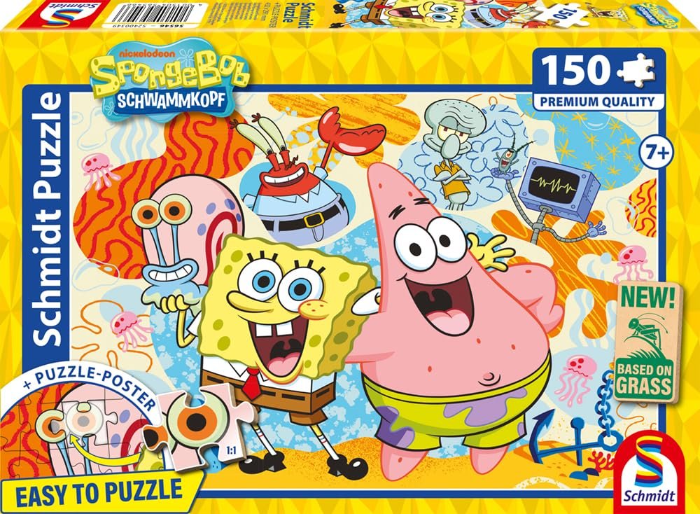 Пазл Schmidt Spiele Spongebob and Friends 56546 150 элементов Травяной картон, фото №4