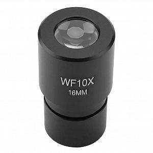 Окуляр для микроскопа WF10x DM-R001 16 мм широкоугольный для биологического микроскопа - крепление 23.2 мм со шкалой 0.1 мм, на 50% большее поле зрения - Фото 1