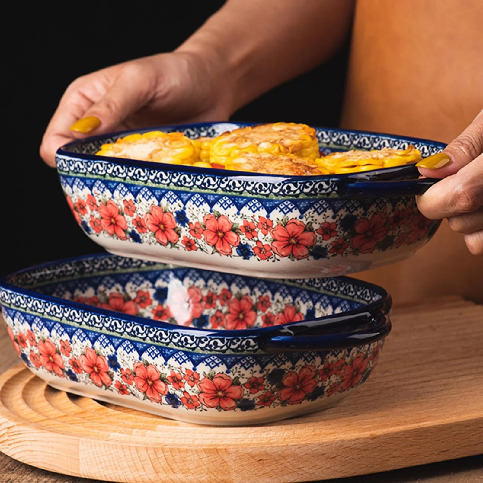 Форма для запекания ASIAD прямоугольная малая керамическая винтажная, фото №7