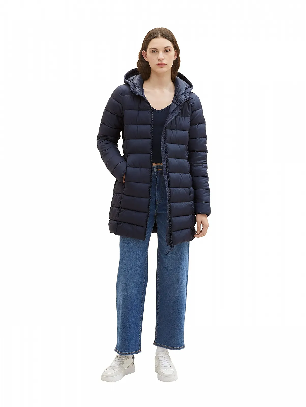 Джинсова куртка TOM TAILOR Denim Легка стьобана з капюшоном, фото №4