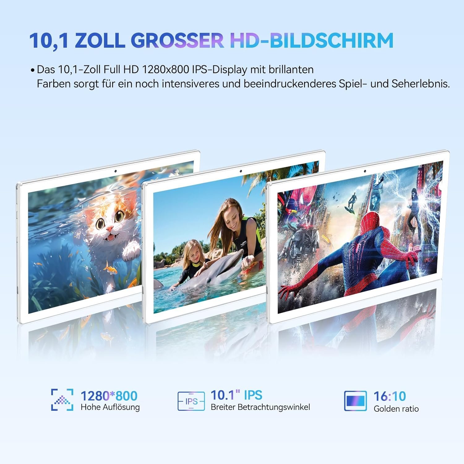 Планшет 10.1" ANTEMPER D115 8+8/128Gb 8 ядер Android 13 7000 mAh Black, фото №5