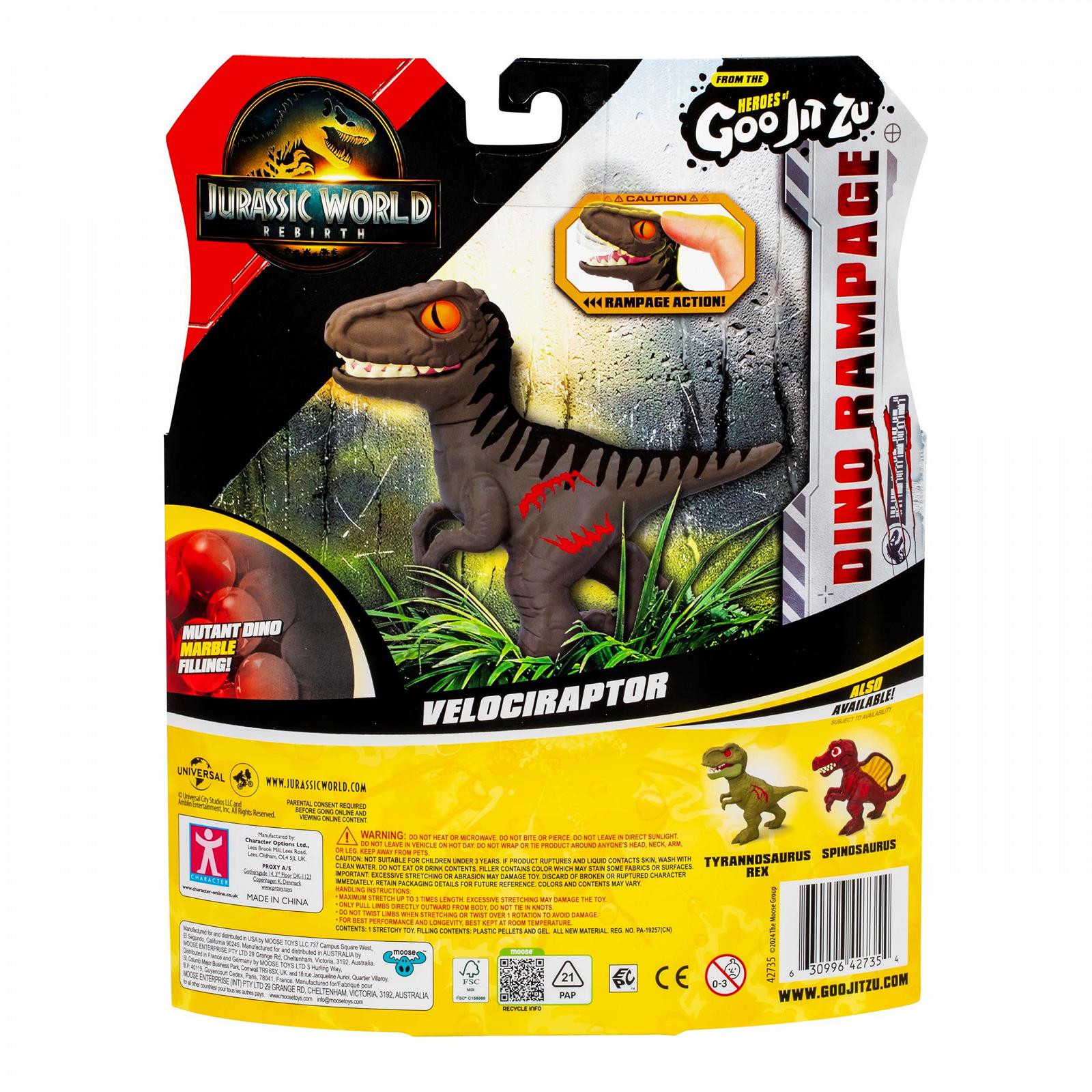 Фигурка Heroes of Goo Jit Zu Jurassic World S6 W1 Velociraptor, фото №5