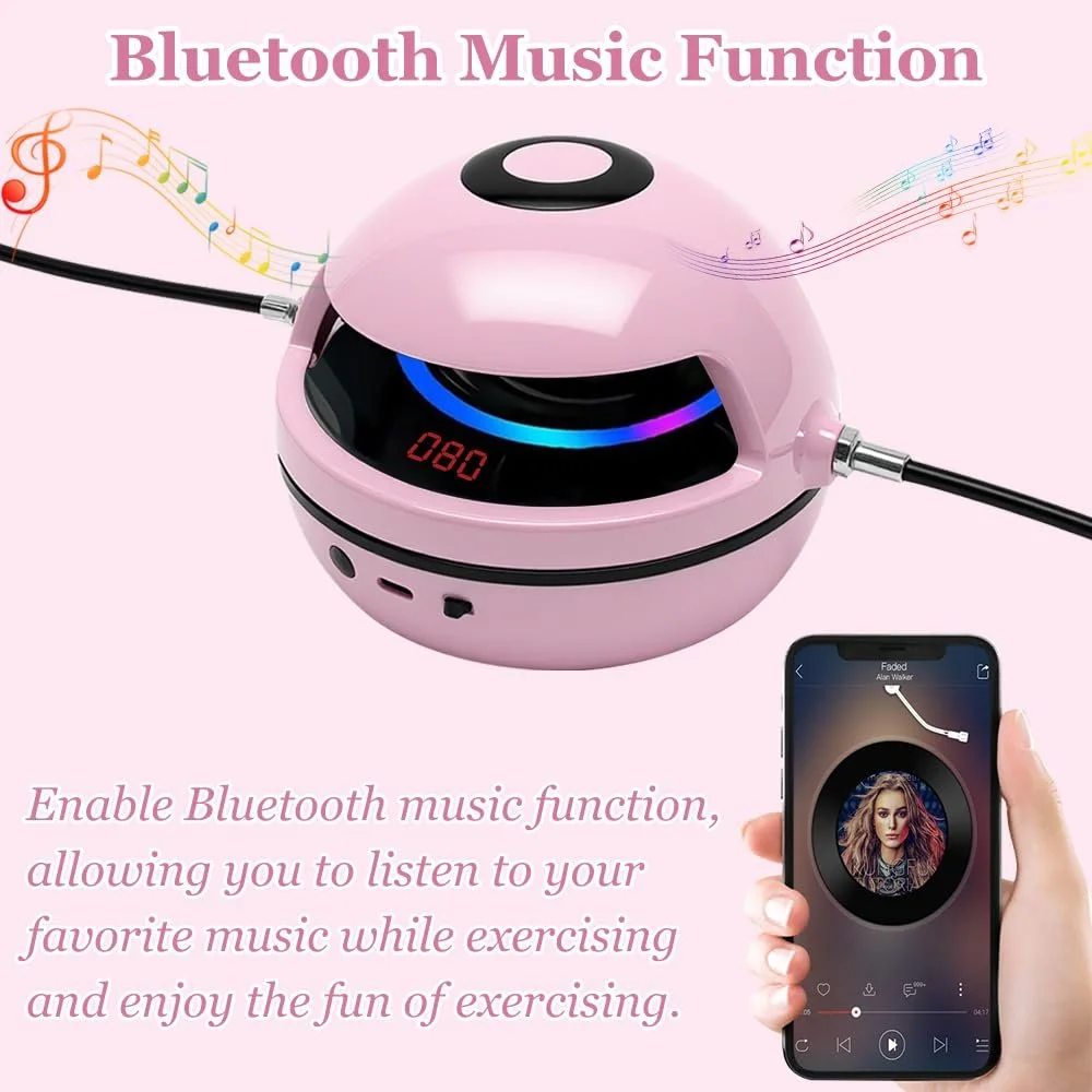 Скакалка автоматична Smart з дистанційним керуванням 10 рівнів швидкості LED Bluetooth, фото №5
