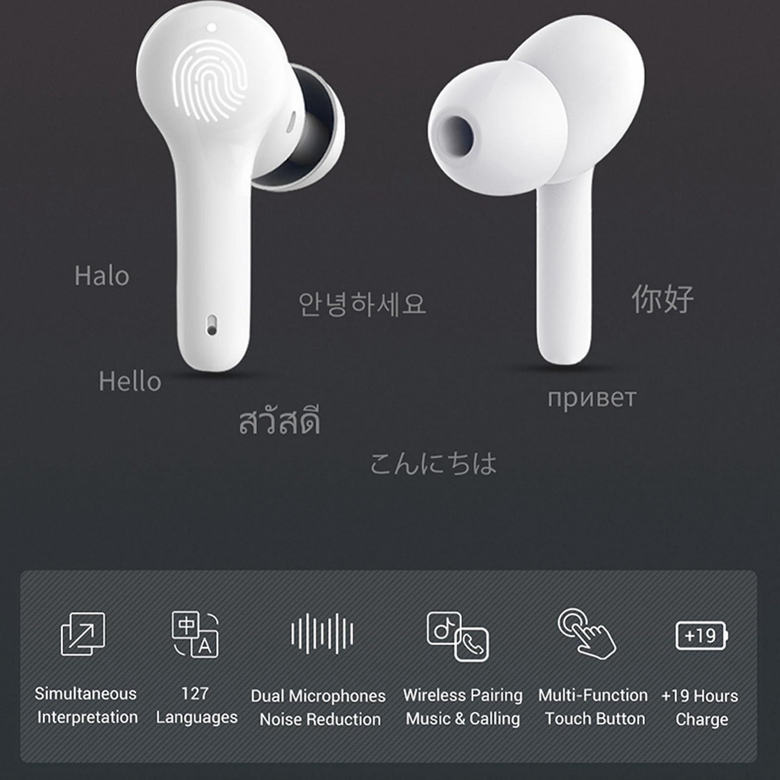 Навушники-перекладачі Білий, фото №9