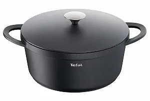 Сотейник Tefal Trattoria 28 см Чорний - Фото 1