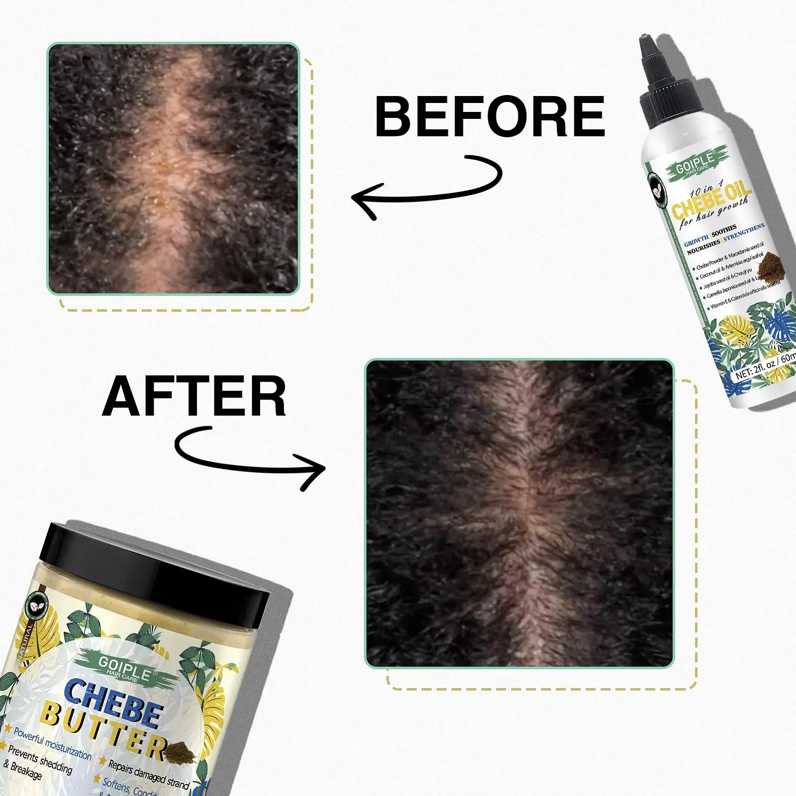 Олія Chebe для росту волосся та масло для глибокого зволоження - для всіх типів волосся, для чоловіків та жінок, фото №8