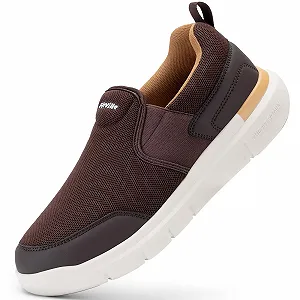 Кросівки FitVille Slip-on, чоловічі дуже широкі кросівки, нековзке взуття для ходьби, широке взуття для вулиці, зручне, легке, дихаюче, повсякденне взуття - Фото 1