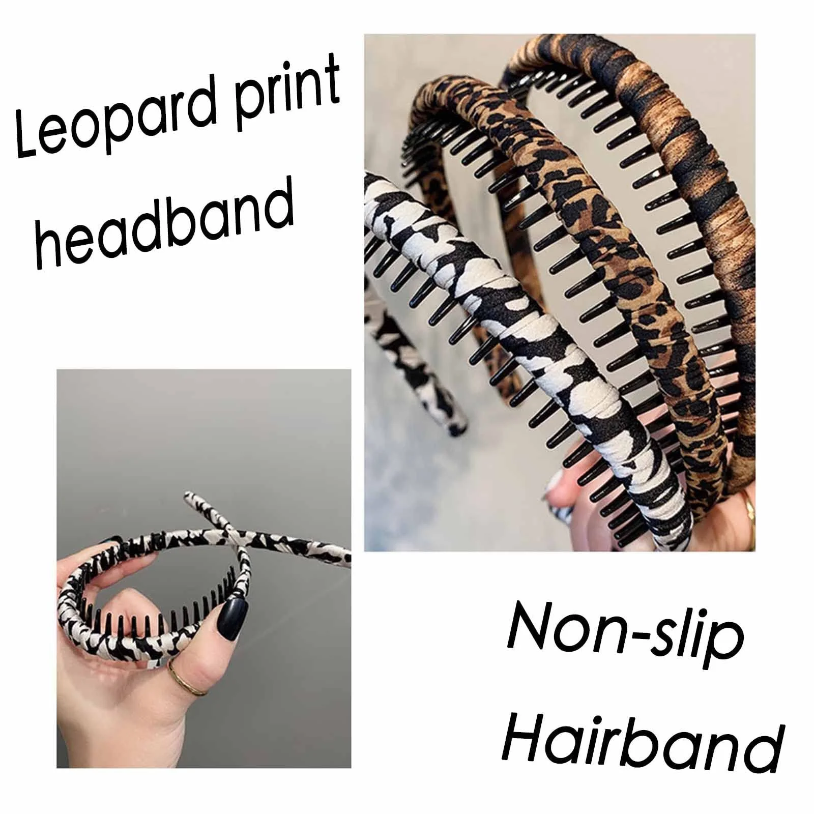 Обруч для волосся Леопардовий принт, фото №4