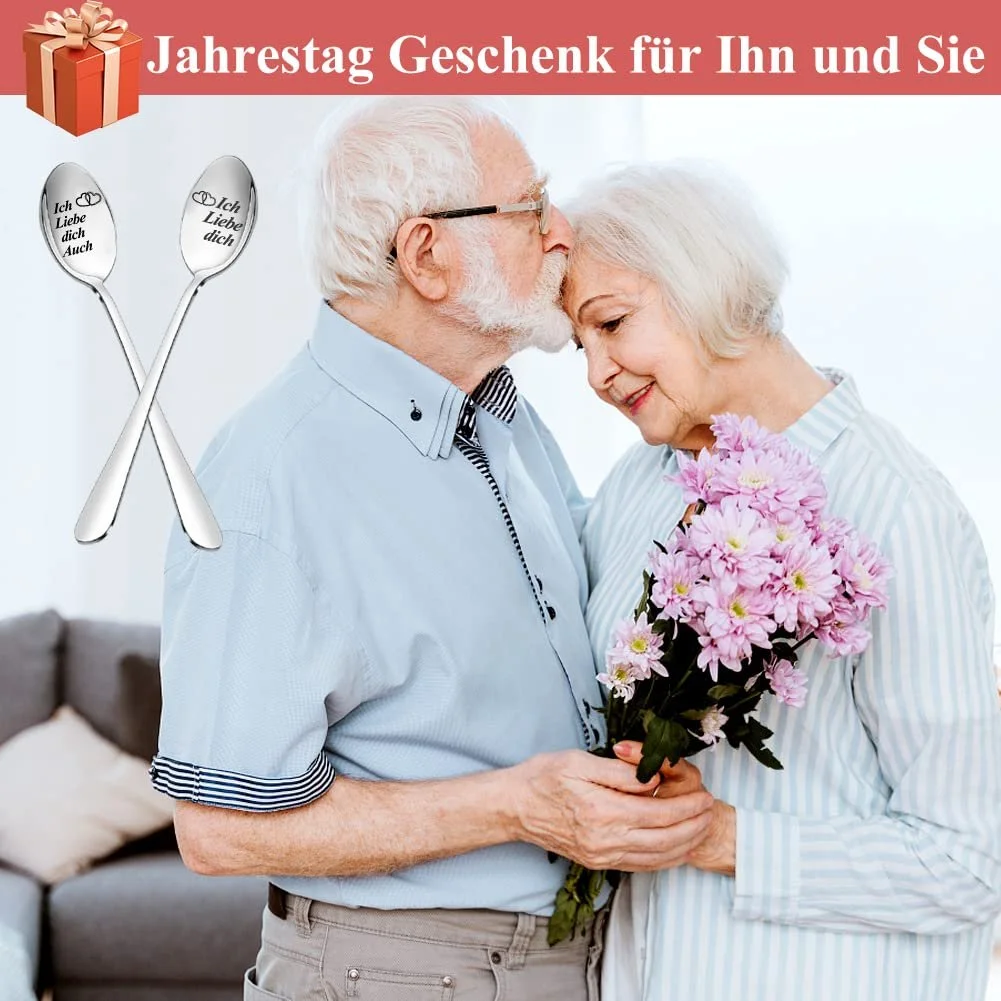 Ложка Кавова з гравіюванням I Love You, набір 2 шт, фото №6