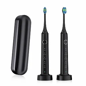 Електрична звукова зубна щітка Dulora Aqua Care™ Чорна - Фото 1