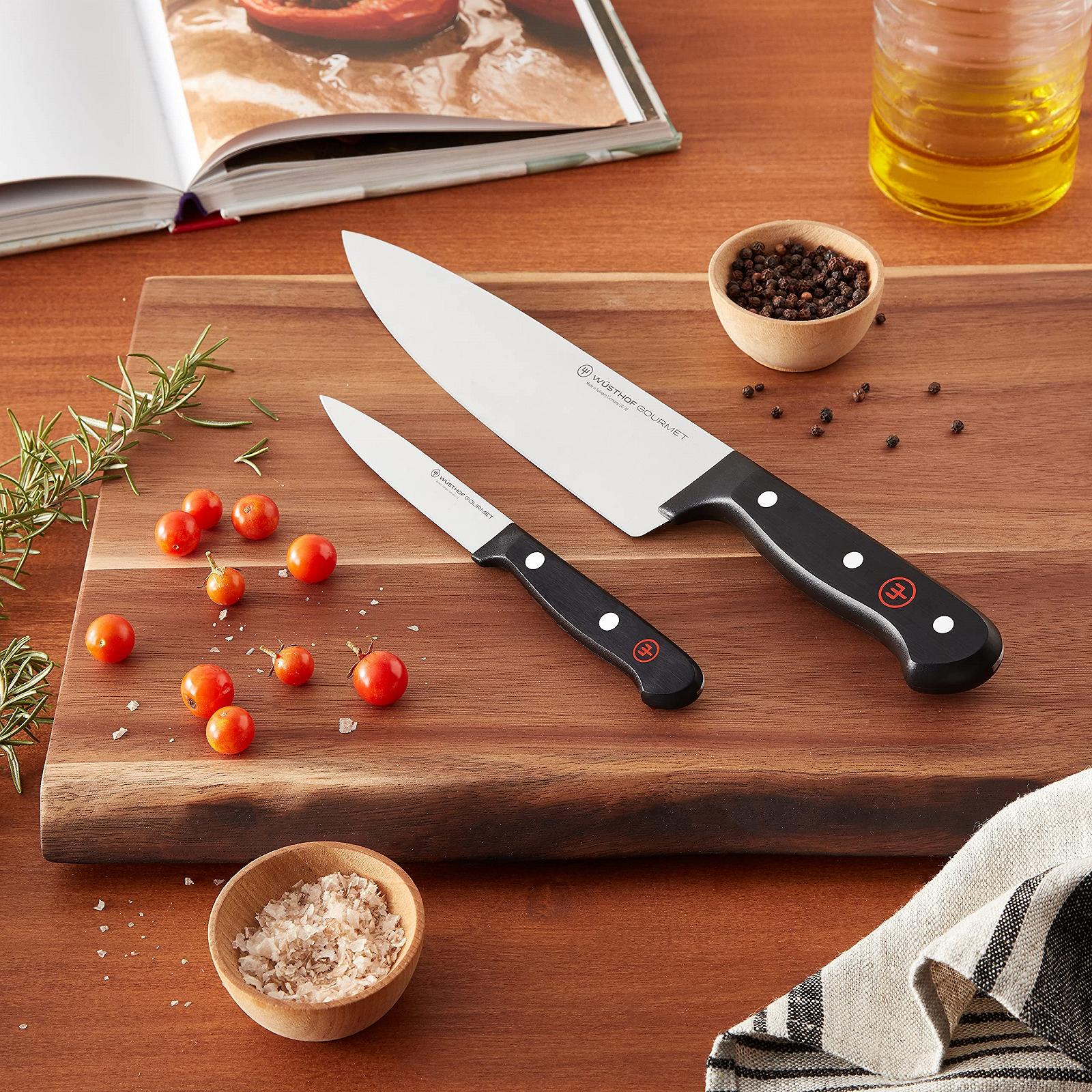 Набор кухонных ножей WÜSTHOF GOURMET SERIES, 2 шт, сплав, черный, фото №2