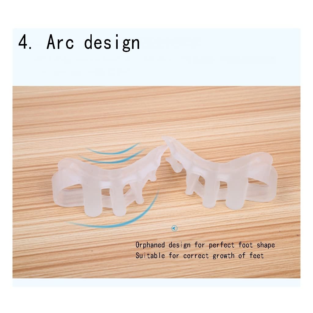 Роздільник для пальців ніг Гелевий CAZARU для перекриваючихся пальців ніг, простий у носінні у взутті, фото №5