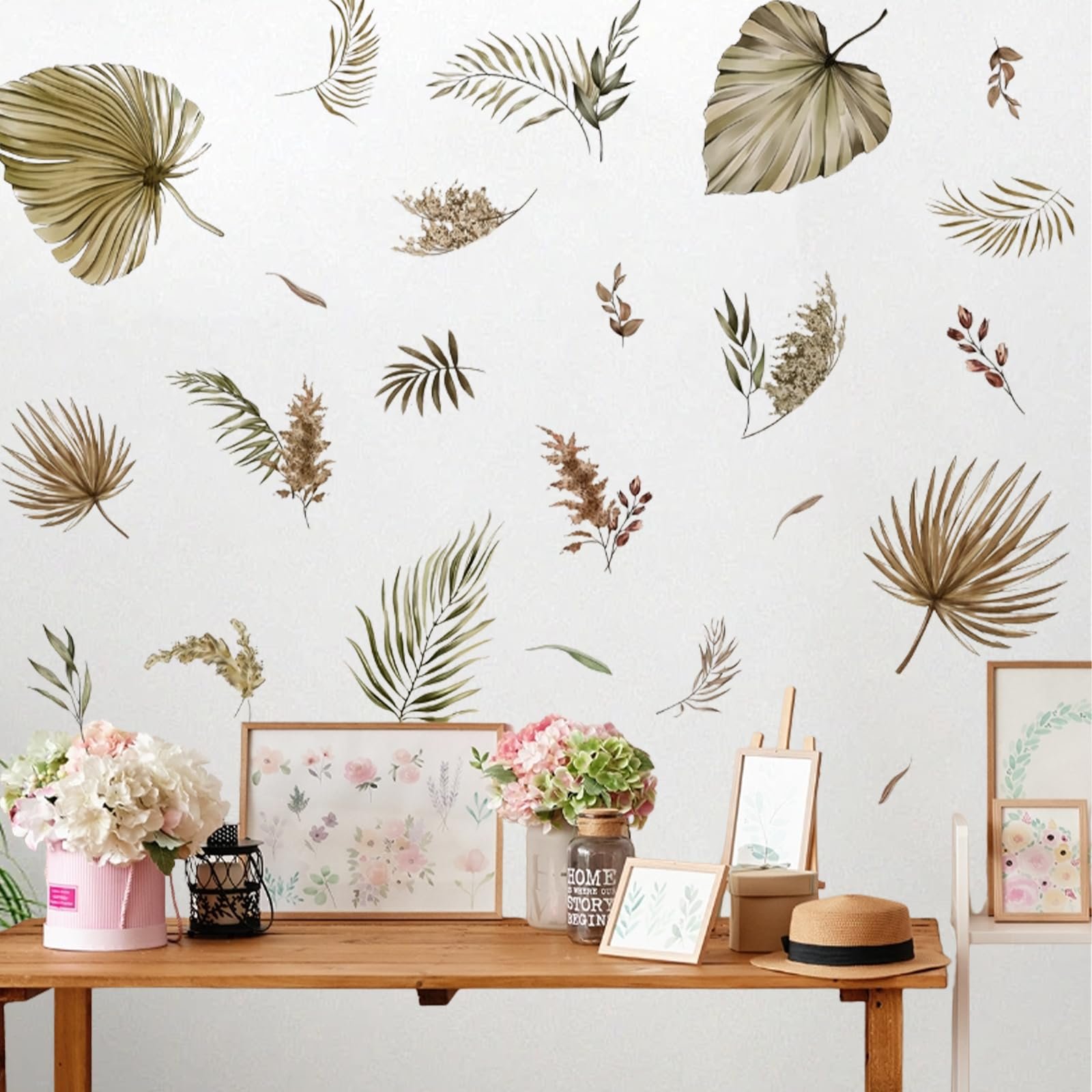 Настінна наклейка Boho Style Plants Самоклеюча 90x30 см 3 шт., фото №6
