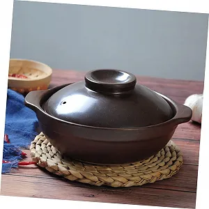 Кастрюля для риса Ciieeo керамическая с крышкой маленькая synthetic.ua - Фото 1