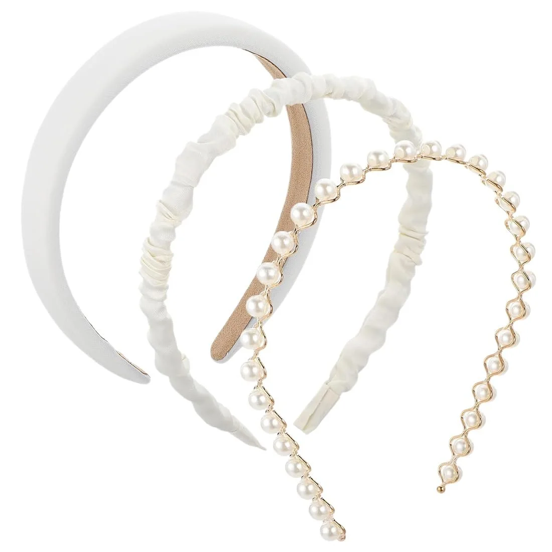 Набір жіночих обручів на голову 3 шт, фото №1