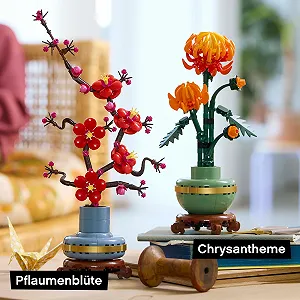 Конструктор LEGO Цветы Новинки Комби - Хризантема и Цветок Сливы (10368, 10369) как Комнатное Украшение synthetic.ua - Фото 1