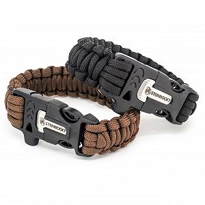 Браслет Paracord Steinbock7 Hochkönig 3-в-1 Набір з 2 штук - свисток, кремінь і ніж synthetic.ua - Фото 1