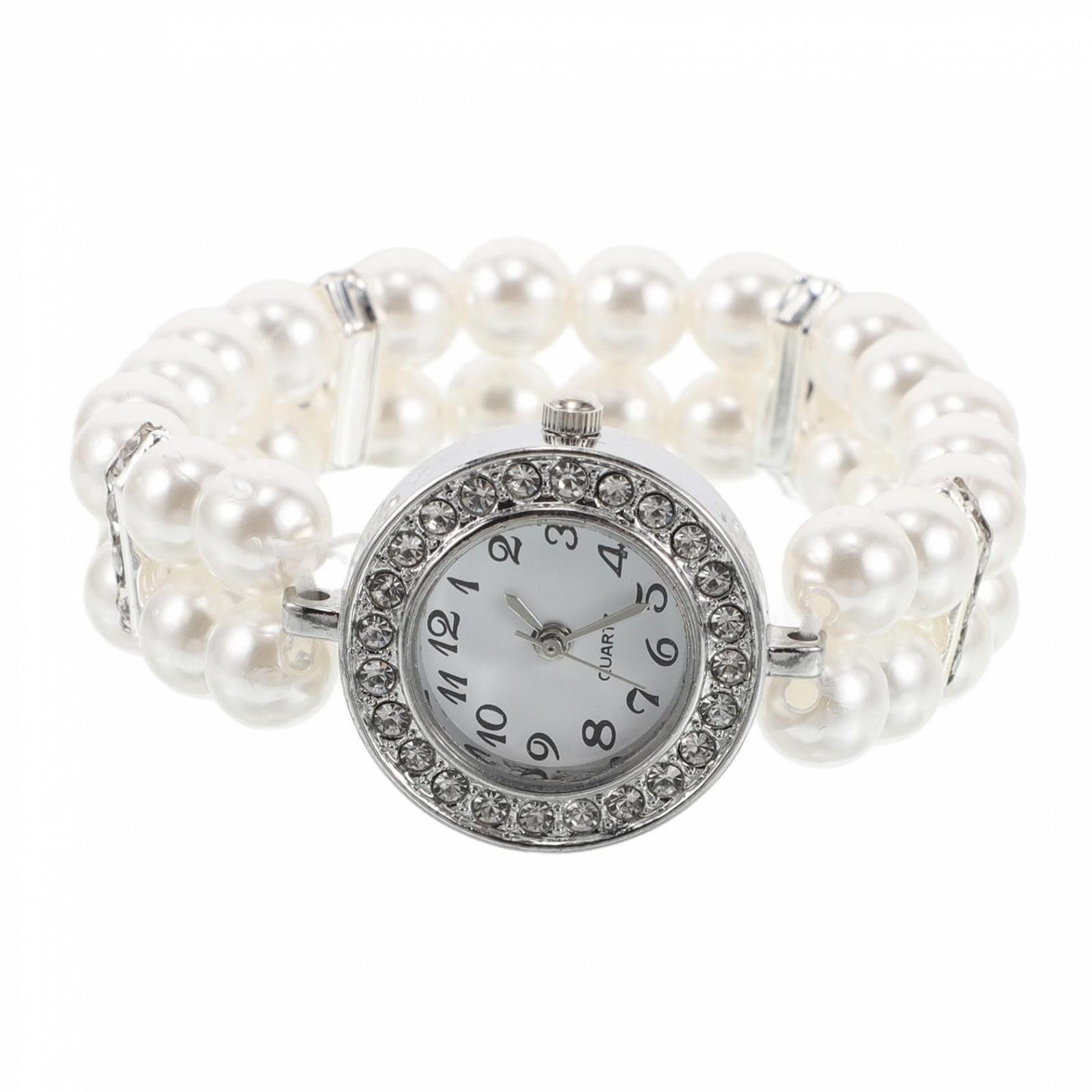 OATIPHO жіночий браслет з перлами та стразами, стійкий до подряпин, фото №1