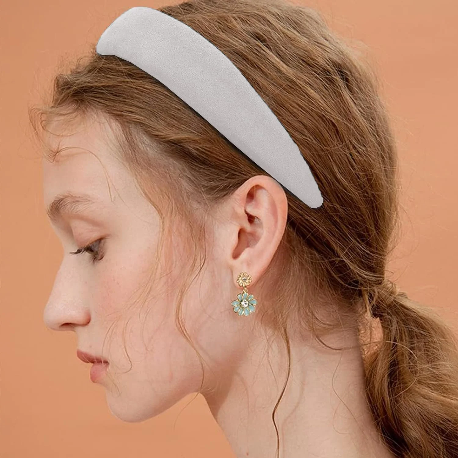 Обруч Модний Однотонний Нековзкий для Волосся 2,5 см, фото №9